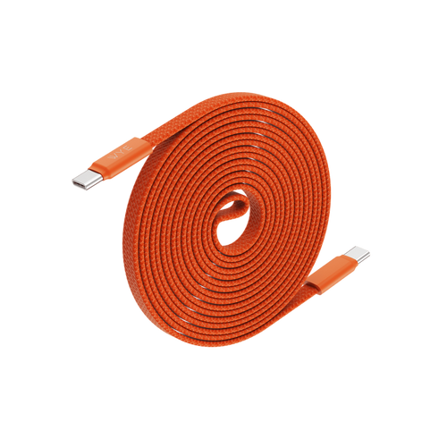 Y-DC77CC1M15 USB-C to USB-C 240W Magnetic Fast Charging Cable 1.2M Orange