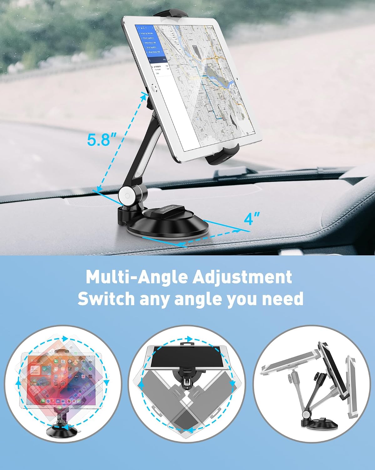 AboveTEK Suction Mount Phone & Tablet Stand