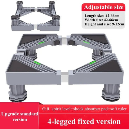 Universal Base Washing Machine Stand Lifting Fridge Base Multi-functional Adjustable Base for Dryer Refrigerator Washing Machine
