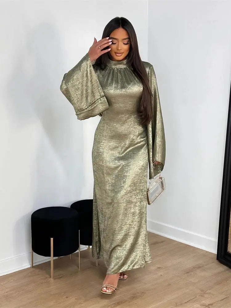 Fashion Satin Abaya Dubai Luxury 2024 Muslim Kaftan Dress Abayas For Women Kebaya Caftan Marocain Robe Femme Musulmane Vestidos